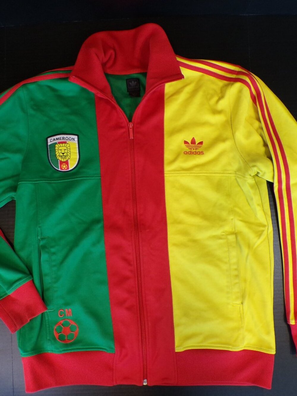 Adidas Originals Cameroon Track Jacket Mens Size XL Football Flag Trefoil